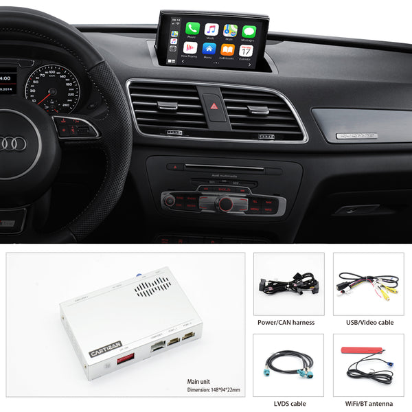 MMI 3G Navigation System Wireless Carplay/ Android Auto Retrofit for Audi Q3 with Navi