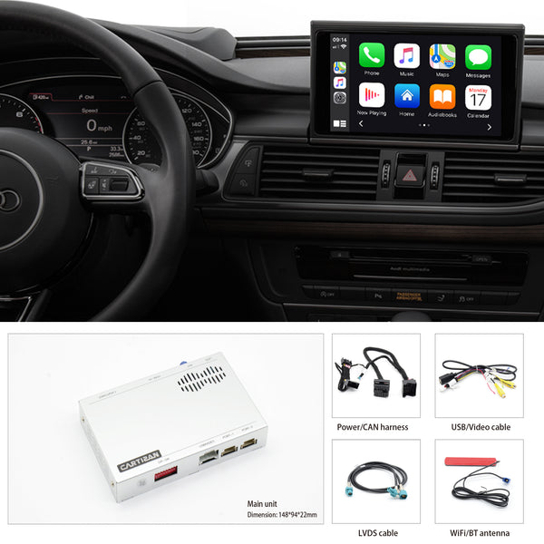 MMI 3G Navigation System Wireless Carplay /Android Auto Retrofit for 2012-2015 Audi A6/A7